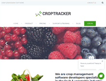 Tablet Screenshot of croptracker.com